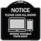 Signmission Please Lock All Doors Remove Valuables from Sight Heavy-Gauge Alum Sign, 18" x 18", BS-1818-23287 A-DES-BS-1818-23287 - alternate 1